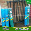 blue plastic snow fence underground warning mesh